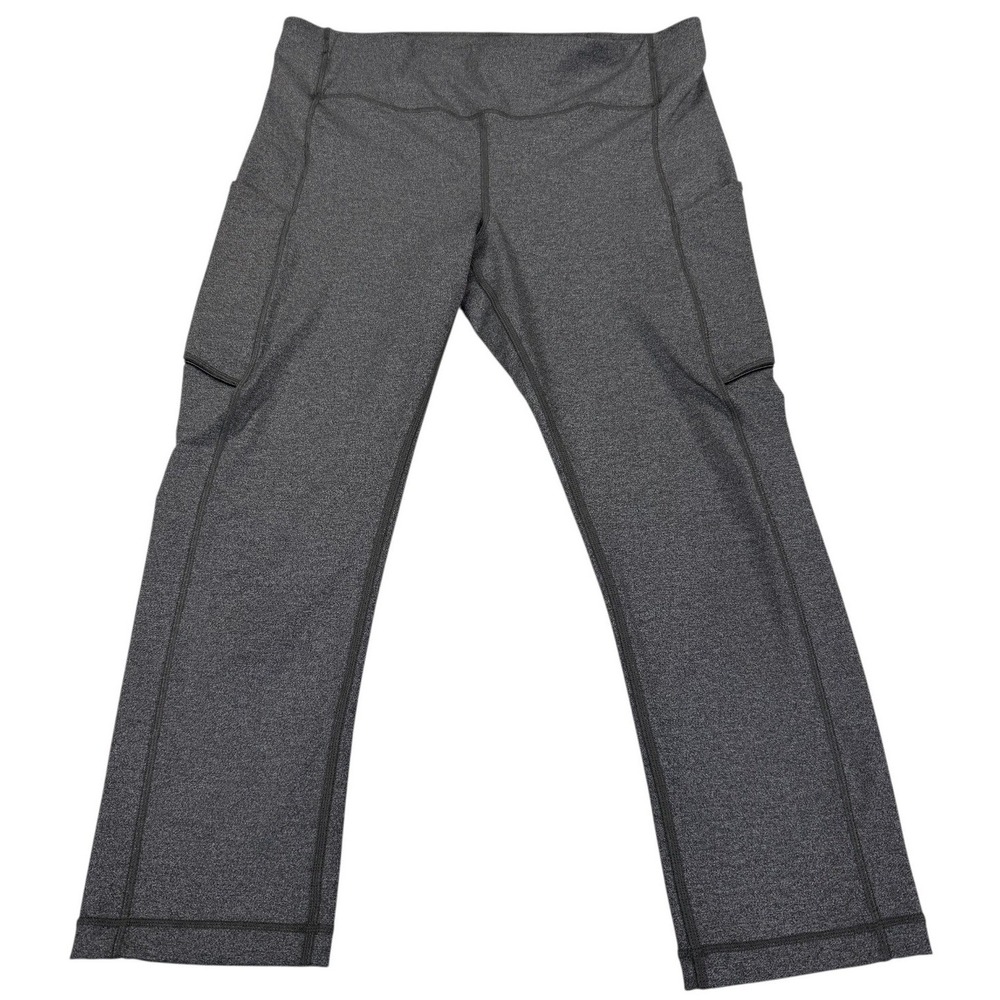 Lululemon Womens Size 10 Crop‎ Leggings Gray Yoga Athletic Running Pants